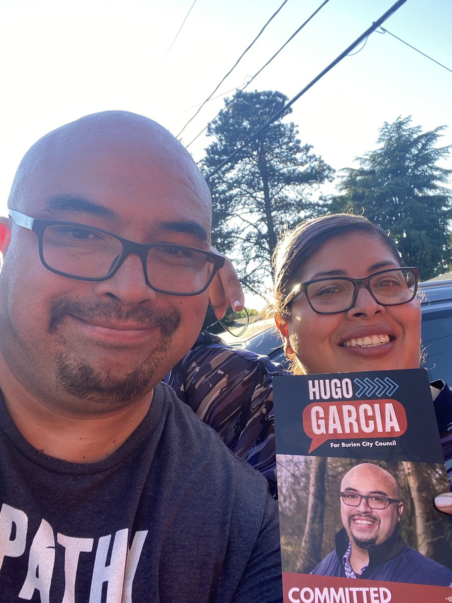 CMHugoGarcia's tweet photo. Muchísimas gracias mi Prima Yanin who showed up & Showed out in Person this Monday afternoon and walked Burien and knocked on doors ✊🏾 🚪 for the first time! Always asking how she can help both via donations and Volunteering #GraciasPrima #Hugo4Burien #Burien #August3rdPrimary https://t.co/ZZFfSqVJxW