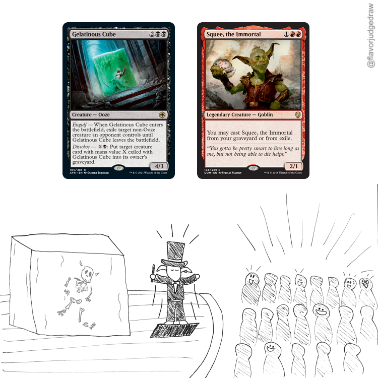MTG flavor judge drawings on Twitter: