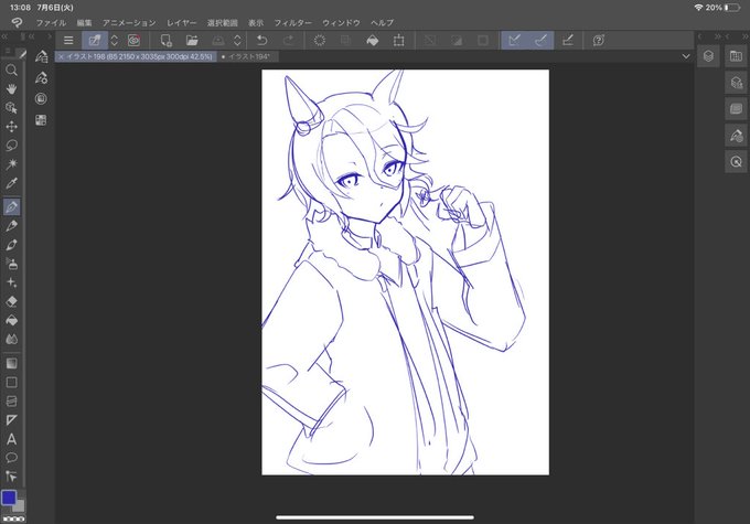 ようやく絵を描き始められた 