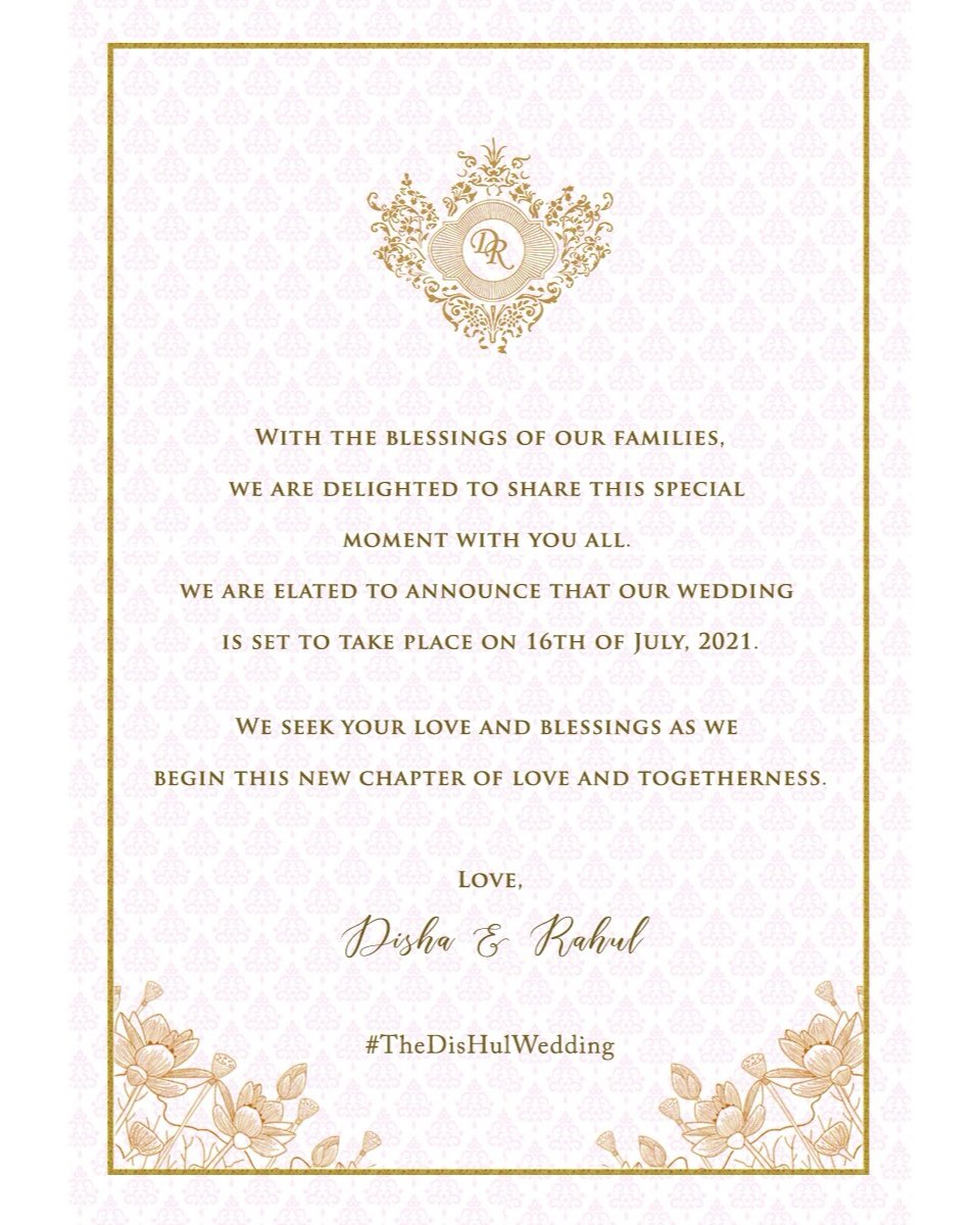 rahulvaidya23's tweet photo. #TheDisHulWedding  ❤️@disha11parmar https://t.co/j7KOQEKB7g