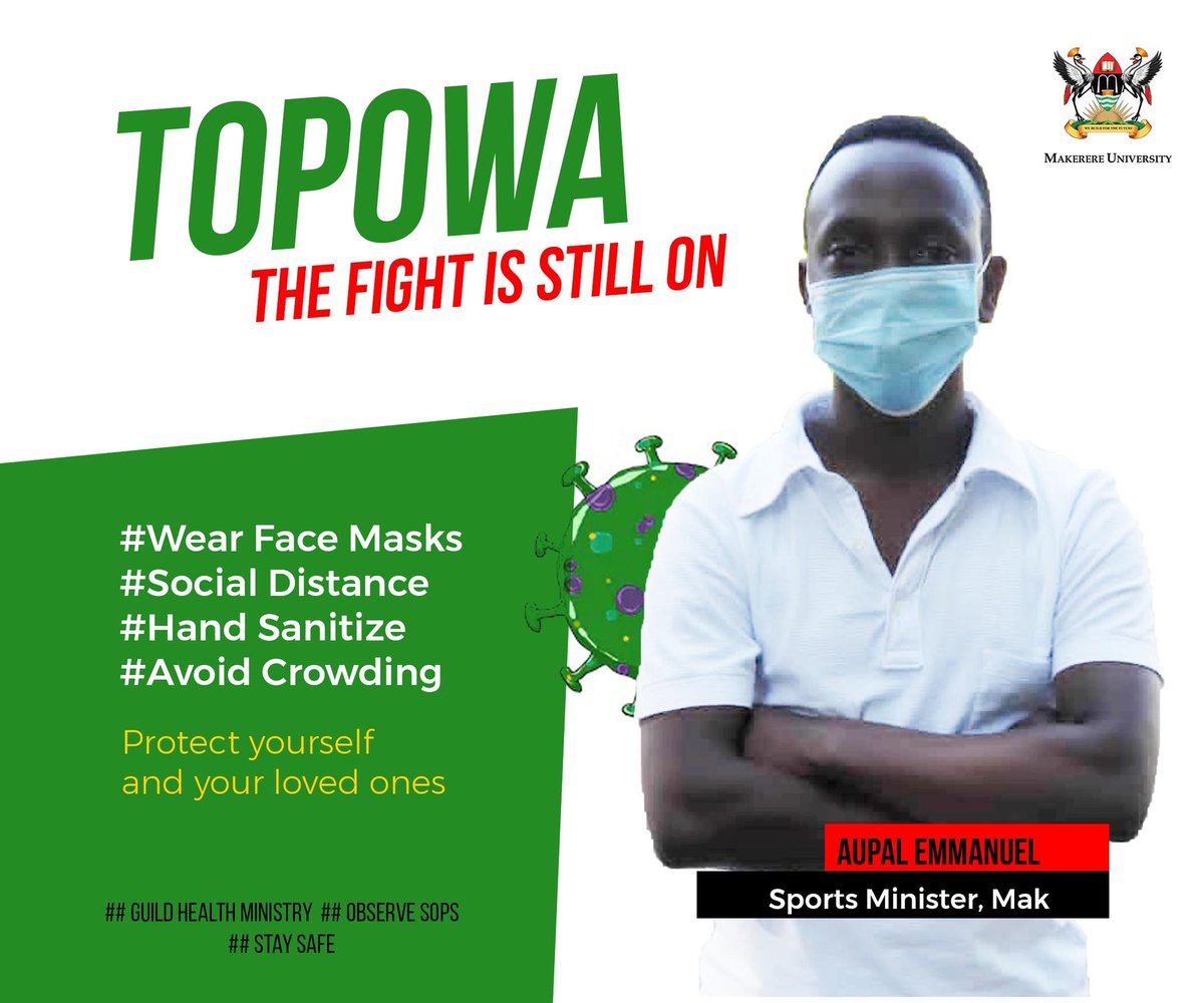 Hello tweeps , “Many of life’s failures are people who did not realize how close they were to success when they gave up.”– Thomas A. Edison. TOPOWA THE FIGHT IS STILL ON...
#observesopsstaysafe @AupalEmmanuel @Makerere