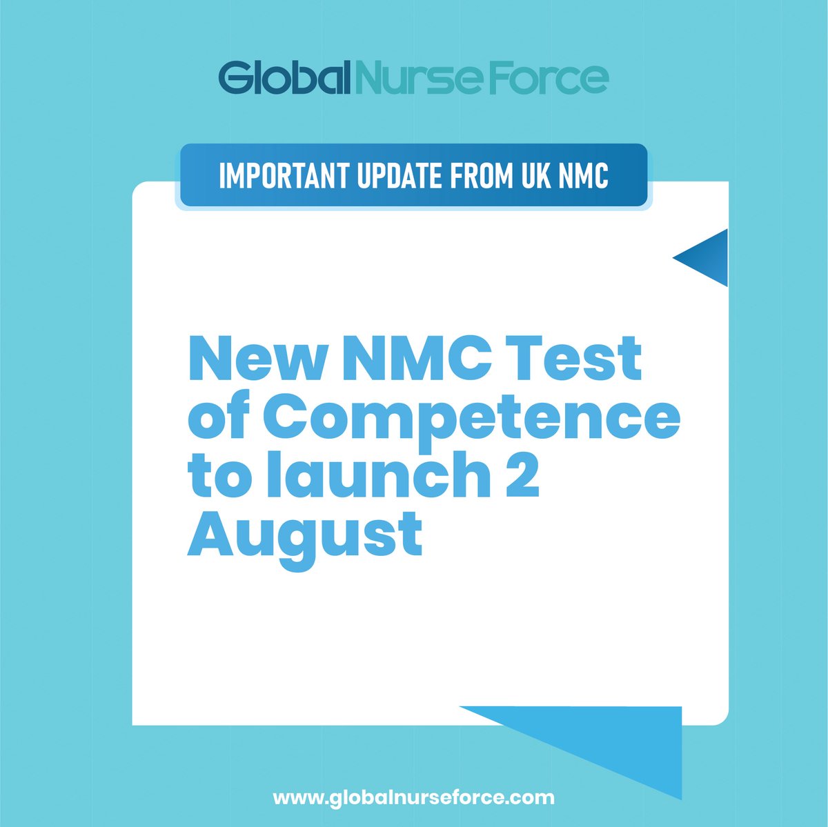 GNFNurses's tweet photo. 𝐈𝐌𝐏𝐎𝐑𝐓𝐀𝐍𝐓 𝐔𝐏𝐃𝐀𝐓𝐄 𝐅𝐑𝐎𝐌 𝐔𝐊  𝐍𝐌𝐂 

New NMC Test of Competence to launch 2 August. For more information please visit the following link

https://t.co/5yknxb0Zfp

#GlobalNurseForce #nmcuk  #cbt https://t.co/mLidwHffFQ