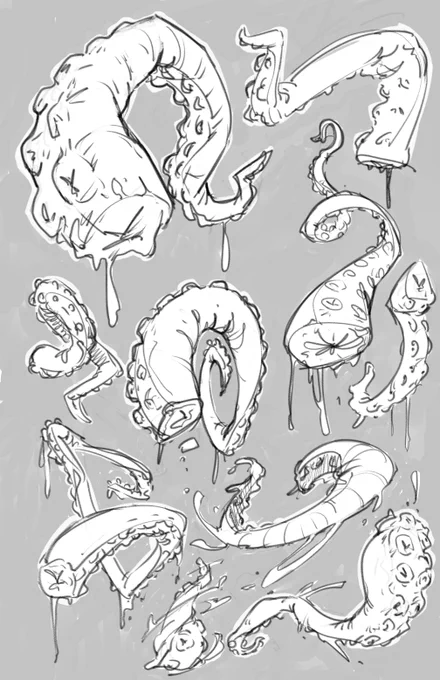 anyone else just sketch tentacles when you don't know what to draw? 