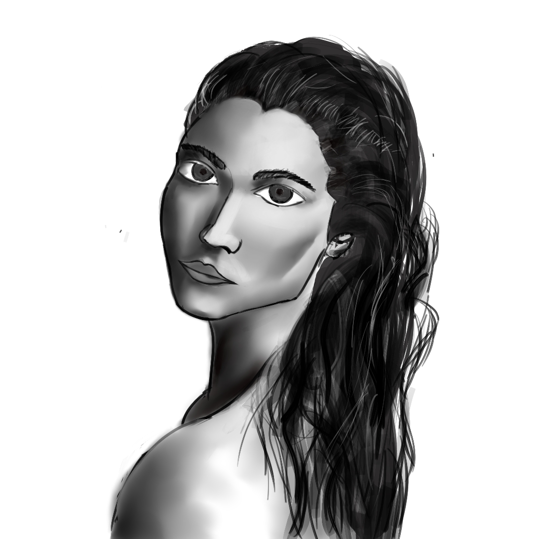 Raigecki's tweet photo. I'm trying to do more #realistic #drawings  and boy they are hard! But I know they're good for my learning 😂

#blackandwhite #girlportrait #shading #girldrawing #portraitpainting https://t.co/iKZaCLAbvG