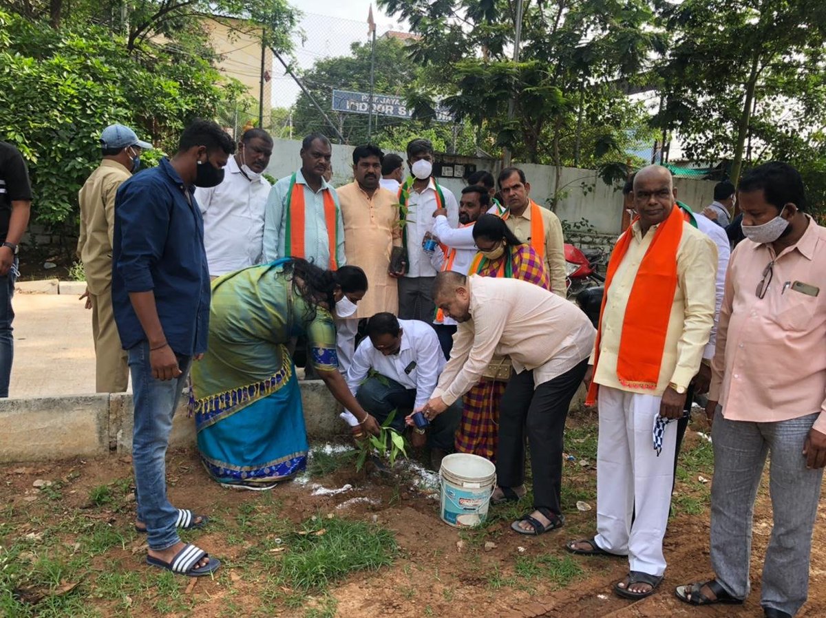 N Ramchander Rao's tweet - "Celebrated Shri #ShyamaPrasadMukharjee Jayanthi along with Sri. Ramu ...