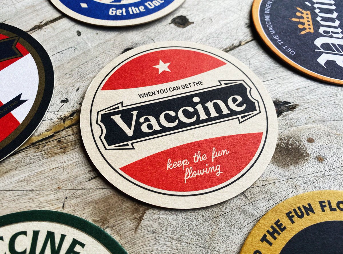 Keep an eye out for our vaccine beer mats in a pub near you 🍻💉 #KeepTheFunFlowing