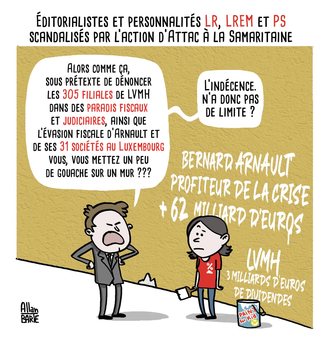L'indécence n'a donc pas de limite ? 
Soutien à <a href="/attac_fr/">Attac France</a> &amp; <a href="/TrouveAurelie/">Aurélie Trouvé</a> ✊

▶ Source : france.attac.org/se-mobiliser/f… #Attac #Samaritaine #LVMH #Arnault 

▶ Pour financer mes sociétés offshore au Luxembourg
fr.tipeee.com/allan-barte 😘