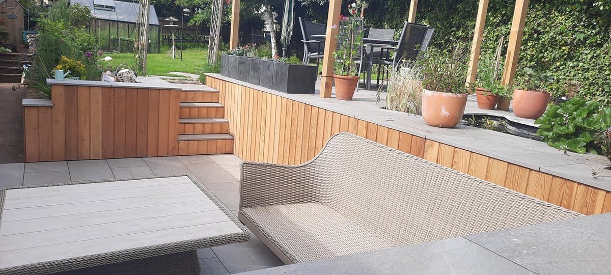 Westcrete's tweet photo. A selection of photos from a recent project by CG Landscaping using @Castacrete Etna Porcelain in Dark Grey & grouted using @AzpectsLtd EASY Grout in Light Grey. 😍👏📸#PatioPorn #GardeningTwitter #gardenrescue #GardensHour #gardenlife #transformationtuesday #transformation https://t.co/OV7Bzxo60G