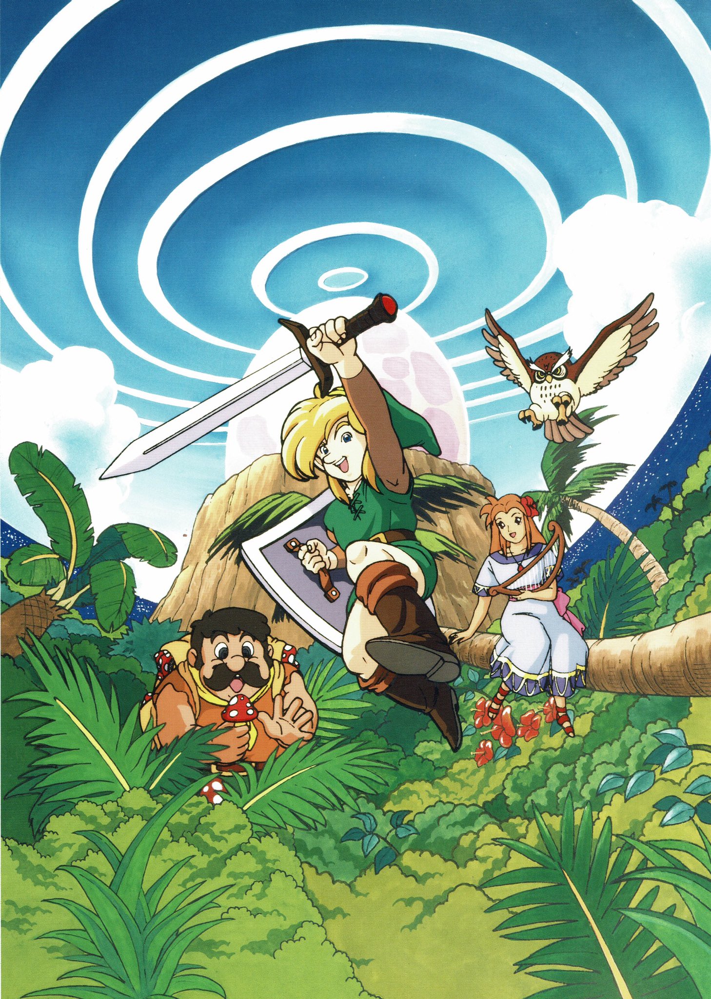 The Legend of Zelda Link's Awakening Japanese Cover Art