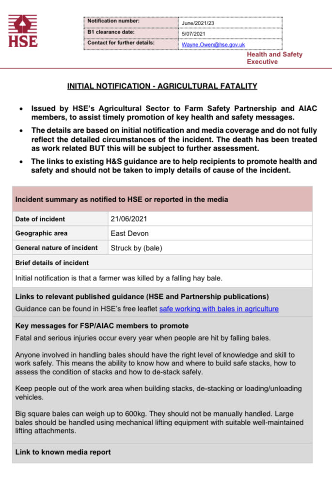 woodboroughpark's tweet image. With so much talk now on social media about farm safety and farm fatalities, yet another couple of deaths to report and families in shreds as a result #ComeHomeSafe #LensLeg