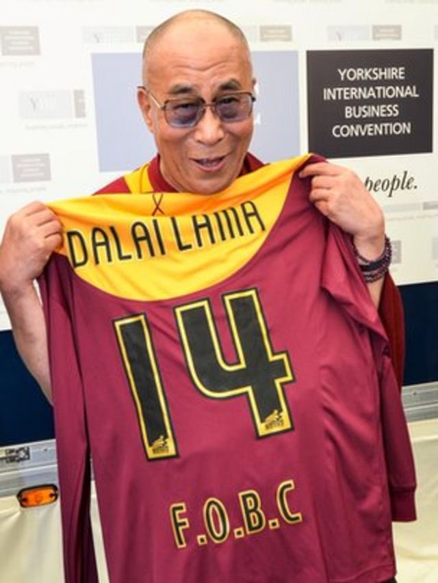 Happy 86th birthday to Bradford City s most famous fan, the Dalai Lama. 