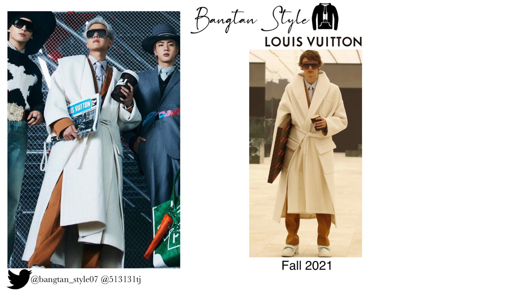 Bangtan Style⁷ (slow) on X: BTS x LOUIS VUITTON BTS wears Louis Vuitton  Fall 2021 Collection. #SUGA #JIN #RM #BTS #방탄소년단 #LVMenFW21 @BTS_twt @ LouisVuitton  / X