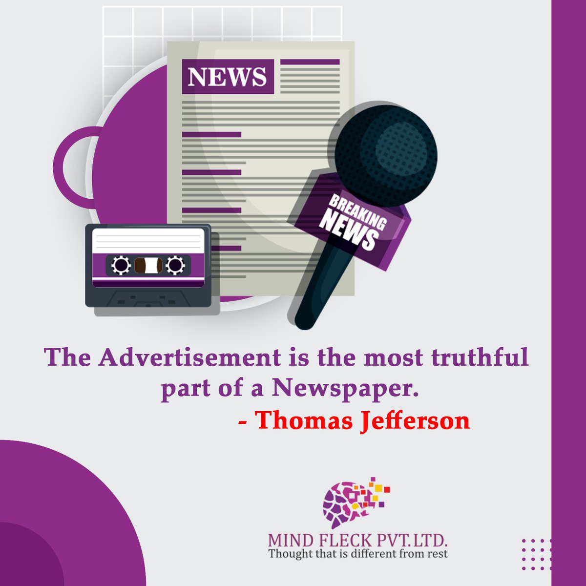 MindFleck's tweet photo. If you are looking for the afforable and trustworthy option for advertising. Newspaper advertising would be the best!

Contact Us
Phone: +91- 9620330099
DM: hello@mindfleck.com
For More Details:
https://t.co/sK9enmnXwQ

#Newspaperadvertising #newspapers #news  #mindfleckpvtltd https://t.co/DUidOsG6LP