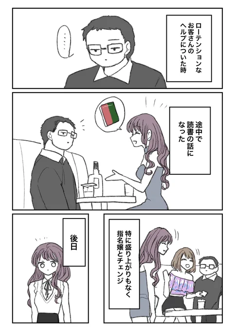 【体験談/キャバクラの客】嬢とお客の読書の話 