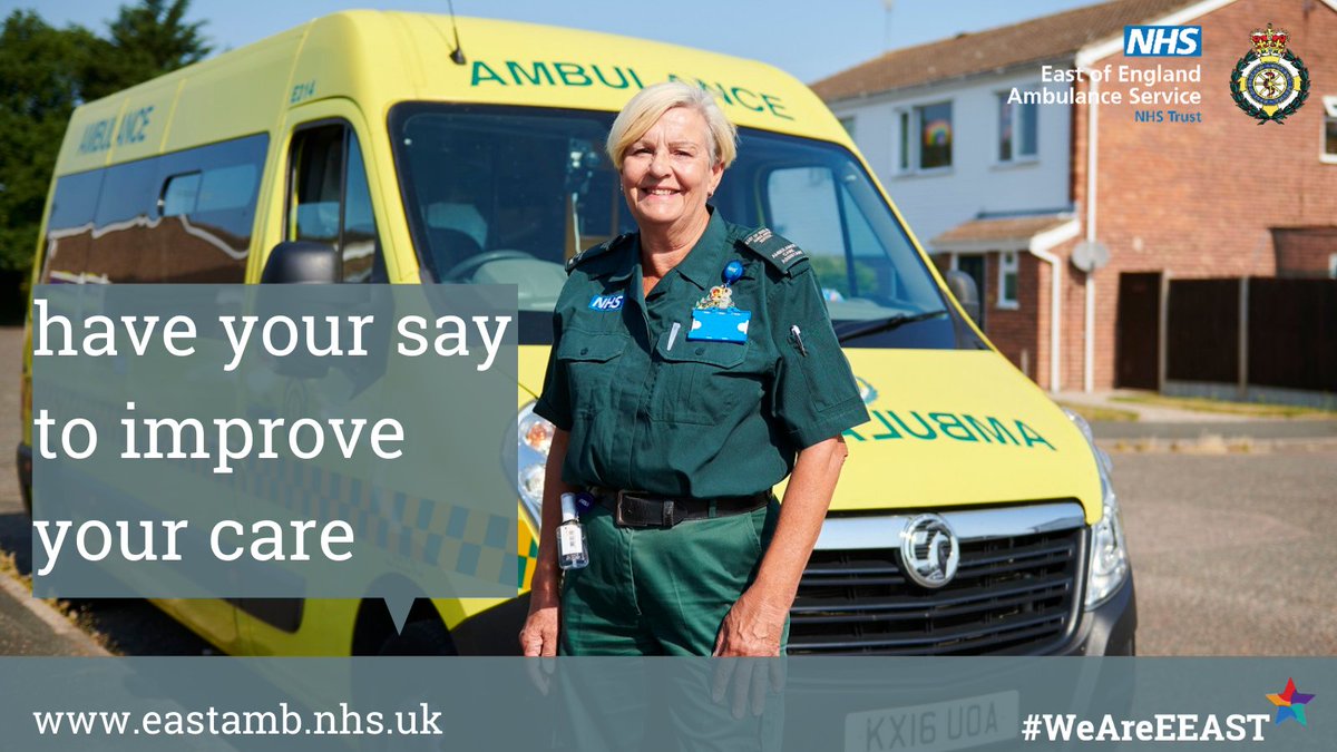 Have you recently used our Patient Transport Service for non-emergency journeys, such as hospital appointments? 

We want to know about your full experience, from booking, arriving and returning home. 

Let us know ▶️bit.ly/3aHqpxZ #WeAreEEAST