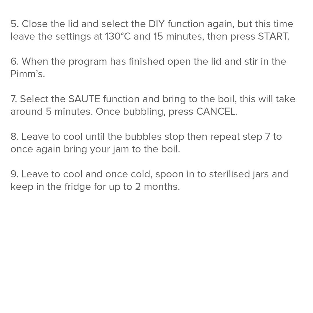 drewandcoleUK's tweet image. Use our CleverChef Pro to make delicious strawberry and Pimms Jam!

This recipe makes enough to fill around 6 jars, and is perfect with our Victoria Sponge or Giant Lemonade Scone recipes. 

Find the recipe here 👉 bit.ly/3a4MG5U

#drewandcole #cleverchefpro #instafood