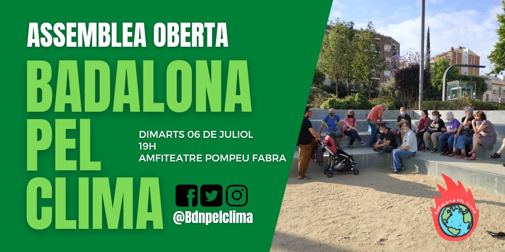 Aquesta tarda ens trobem a Pompeu Fabra #Badalona

Us hi esperem!