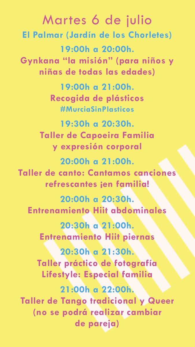 parquesdemurcia's tweet photo. 😄¿Quieres hacer algo interesante con la familia?
😄¿Quieres aprovechar al salir del trabajo?
😄¿Te apetece mover el cuerpo?
Si has contestado que sí, entra en: 
📲https://t.co/BmJPKD6qxq
En El Palmar, gracias a @AytoMurcia y @nhoa81, y nuestra colaboración #stvgestion #actuasm https://t.co/szjxMexpWu