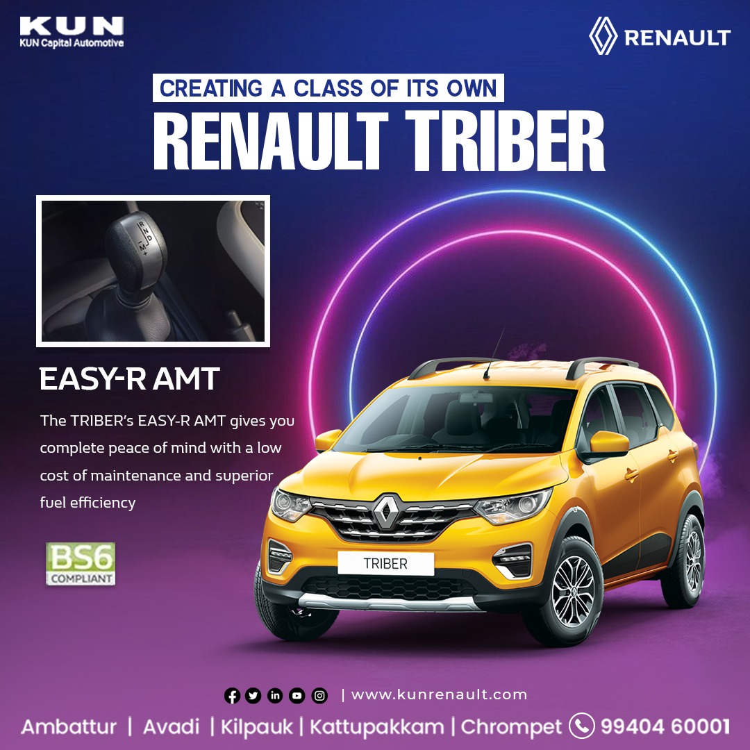 KunRenault's tweet photo. Enjoy new experiences with your whole tribe. The #RENAULTTRIBER’s 7-seater Tribe Mode ensures you leave no one behind.

#KUNRenault #Chennai #kwid #carandbike360 #Duster https://t.co/xaAMQXd27e