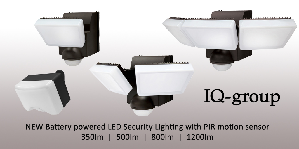 Summer's here! 
But it's still a great time to think about outdoor security.
Battery-powered security lighting from IQ. Truly DIY. Install anywhere, in minutes. Simple, automatic, super bright, convenient. Shop the range at bit.ly/NewDCRange #LED #lighting #energysaver