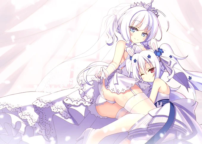 愛と希望のウサウサブライド。 | やづきゆめ #pixiv https://t.co/B5brGwbU2p 

ずっと描きたかったワイの幻覚をうpしたぜ!!💪( 'ω'💪) 

#アズレン #アズールレーン #イラストリアス #ラフィー 