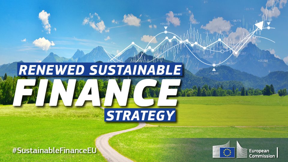 Today sustainable finance is moving forward!🌍⏩

Join us in the press room with EVP <a href="/VDombrovskis/">Valdis Dombrovskis</a> &amp; Commissioner <a href="/McGuinnessEU/">Mairead McGuinness</a> at 15.30h CET to learn more about <a href="/EU_Commission/">European Commission</a>'s Renewed #SustainableFinanceEU Strategy.

📺🔜audiovisual.ec.europa.eu/en/ebs/live/1
#investgreen #EuropeanGreenBonds