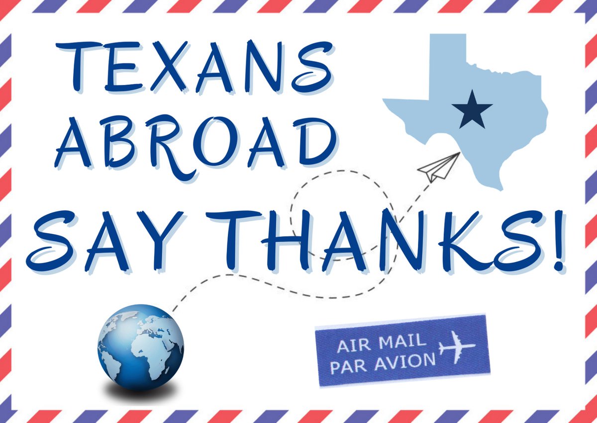 TXabroad's tweet photo. Day 2 of Thanking the Dems of the TexLege - Sign up and select the Texas state Senators and Representatives who you would like to thank.
Get the instructions here: /t.ly/6K3e
#Texpat #Txlege #TexansAbroad #TXAbroad #texlege #Postcards #ThinkLocalActGlobal #StateTeams https://t.co/gVZTONhH8N