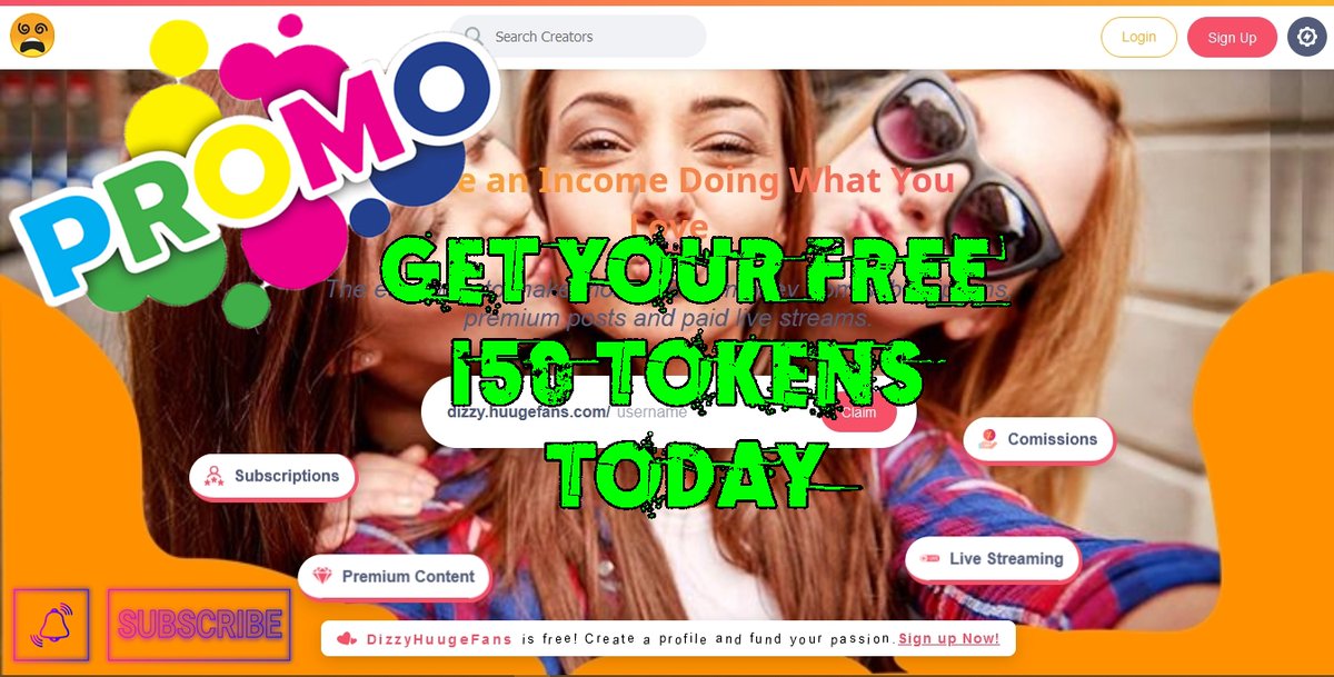 CandiceTrans's tweet photo. https://t.co/CLkmZ67pPQ
Become a Creator
Join our community now and start growing yours while generating money easily! Creative can use many features.
Get Your FREE 150 tokens on us...! 
July Promo first 100 people that sign up 150 Tokens free(make profile &amp; post content) https://t.co/46VvEV5xLM