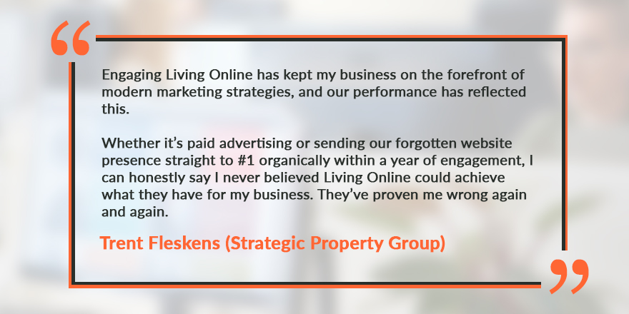 Client success is what we strive for at Living Online, particularly when working with someone as proactive as Trent. 

Find out how we can improve your digital marketing and help your business grow online ➡️ bit.ly/353zHkl