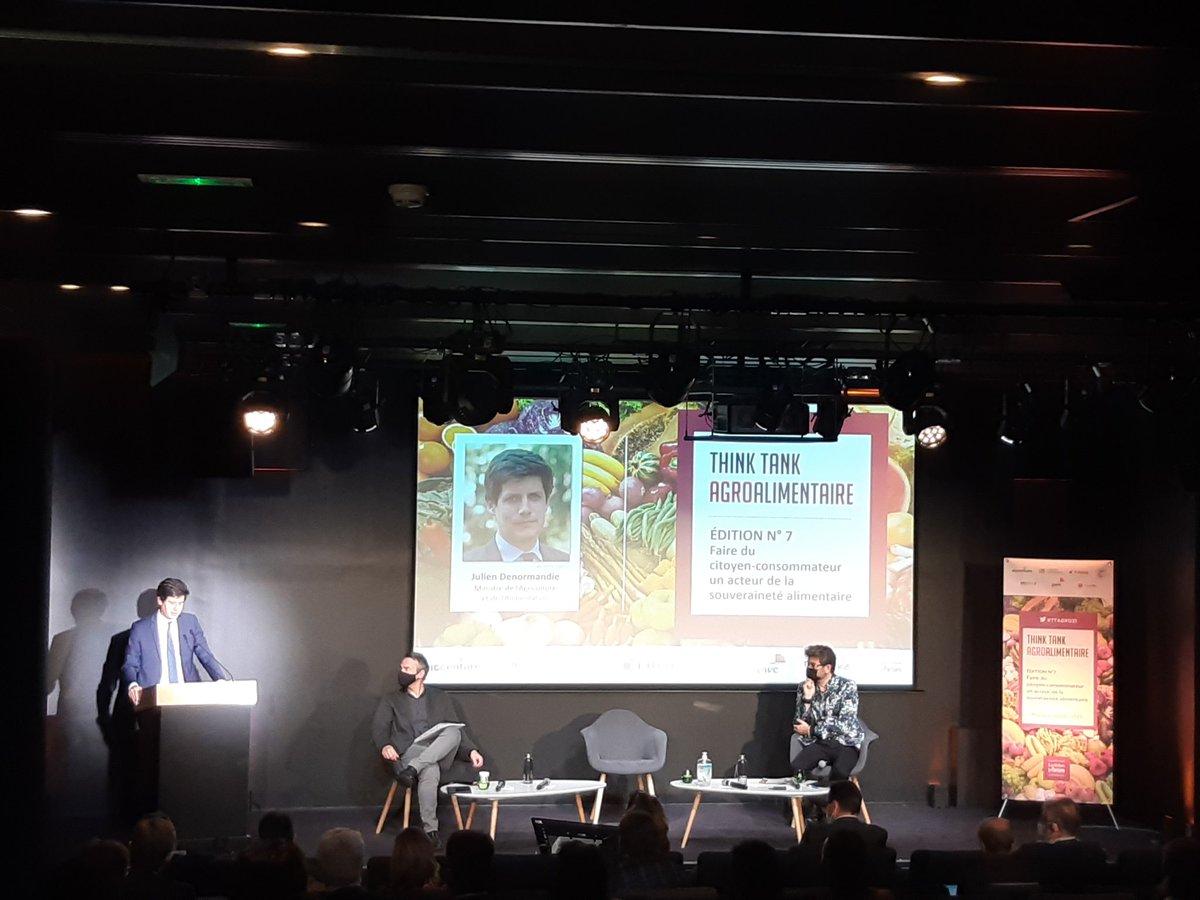 Restitution du Think tank Agroalimentaire #TTAGRO21 autour du citoyen-consommateur avec <a href="/J_Denormandie/">Julien Denormandie</a> "Il faut informer le consommateur".