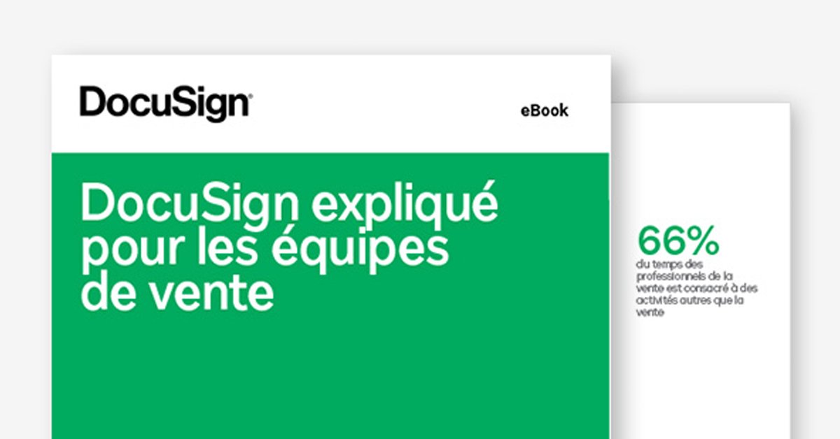 #Ventes : Vous êtes #Sales ? Vous vous demandez comment #DocuSign peut aider les services commerciaux ? On a fait un eBook pour répondre aux plus curieux, téléchargez-le ➡️ bit.ly/3yuuDSG