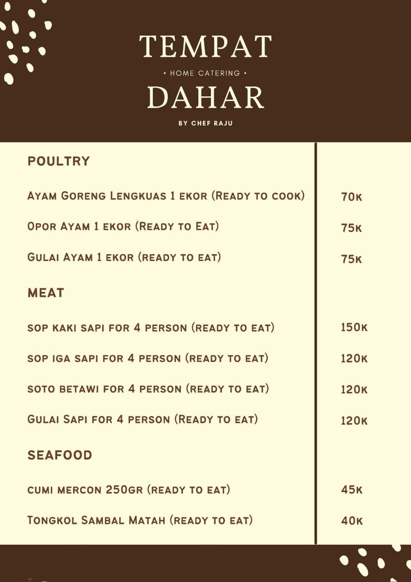 R_ariefs's tweet photo. Perkenalkan, ini dagangan sambilan saya.

Most of them adalah makanan rumahan. 

Semuanya bisa dimakan langsung ataupun distock untuk kebutuhan dilain hari.

Open Pre Order untuk pengiriman hari Jum'at.
Information order : https://t.co/DTcFS65rTB https://t.co/Nu9HsAcP3A