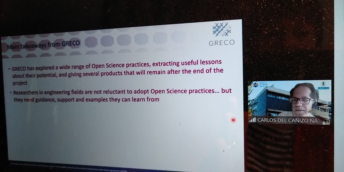 ProjectGreco's tweet image. One of @ProjectGreco main learnings on #OpenScience: Researchers are willing to implement it. BUT: They need #support, e.g. from their #research institutions.
#openaccess 
#OpenData 
#Science 
#horizoneu 
@EUScienceInnov