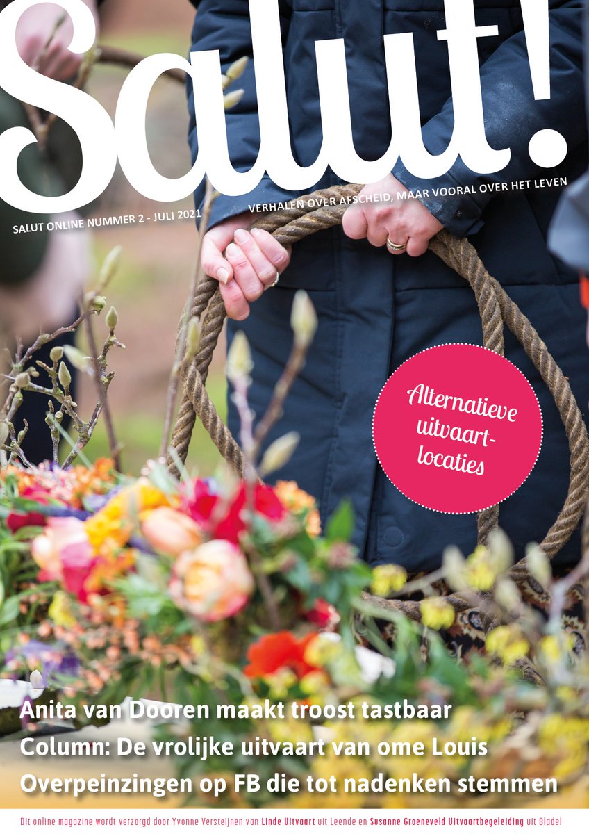 Susanne_Gr's tweet photo. Onze tweede Salut! staat online. Regionale verhalen over rouw, afscheid en het leven: 
https://t.co/j5Ot3bu9UT https://t.co/9oOssNF3lc