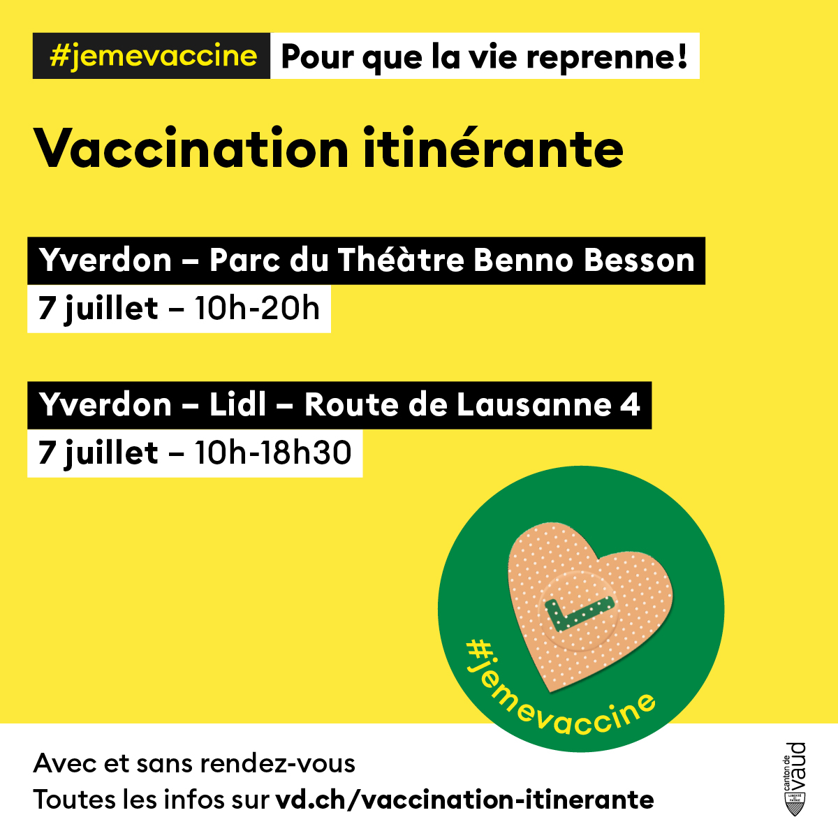 CHUVLausanne's tweet photo. [💉Vaccination itinérante] Cette semaine à #Renens #Lausanne #Yverdon #Noville #Villeneuve #Gland #Nyon #Bussigny #Crissier 

👉 https://t.co/IxQUmI4WkS 
👉 https://t.co/BykZV3Md1C

#Jemevaccine #Jemefaisvacciner https://t.co/roPr9gtNst