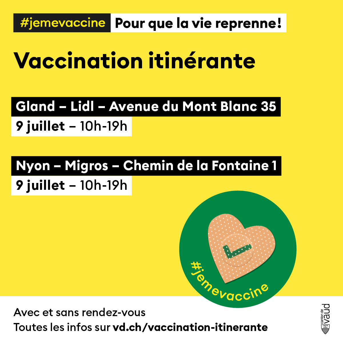 CHUVLausanne's tweet photo. [💉Vaccination itinérante] Cette semaine à #Renens #Lausanne #Yverdon #Noville #Villeneuve #Gland #Nyon #Bussigny #Crissier 

👉 https://t.co/IxQUmI4WkS 
👉 https://t.co/BykZV3Md1C

#Jemevaccine #Jemefaisvacciner https://t.co/roPr9gtNst