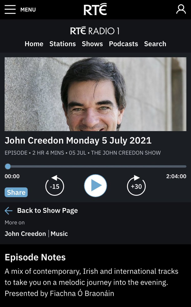 corcorc's tweet photo. Thanks @fobraonain , sitting in for Creedo on @RTERadio1.Great to hear ‘To Feel The Power of Love’ by @ArduVocal. In great company; and segued into @sodablonde. #QualityIrish Lovely mix. And thanks for the kind words about ‘amazing things’ happening @IWorldAcademy @ResearchArtsUL https://t.co/UgWl93VTYY