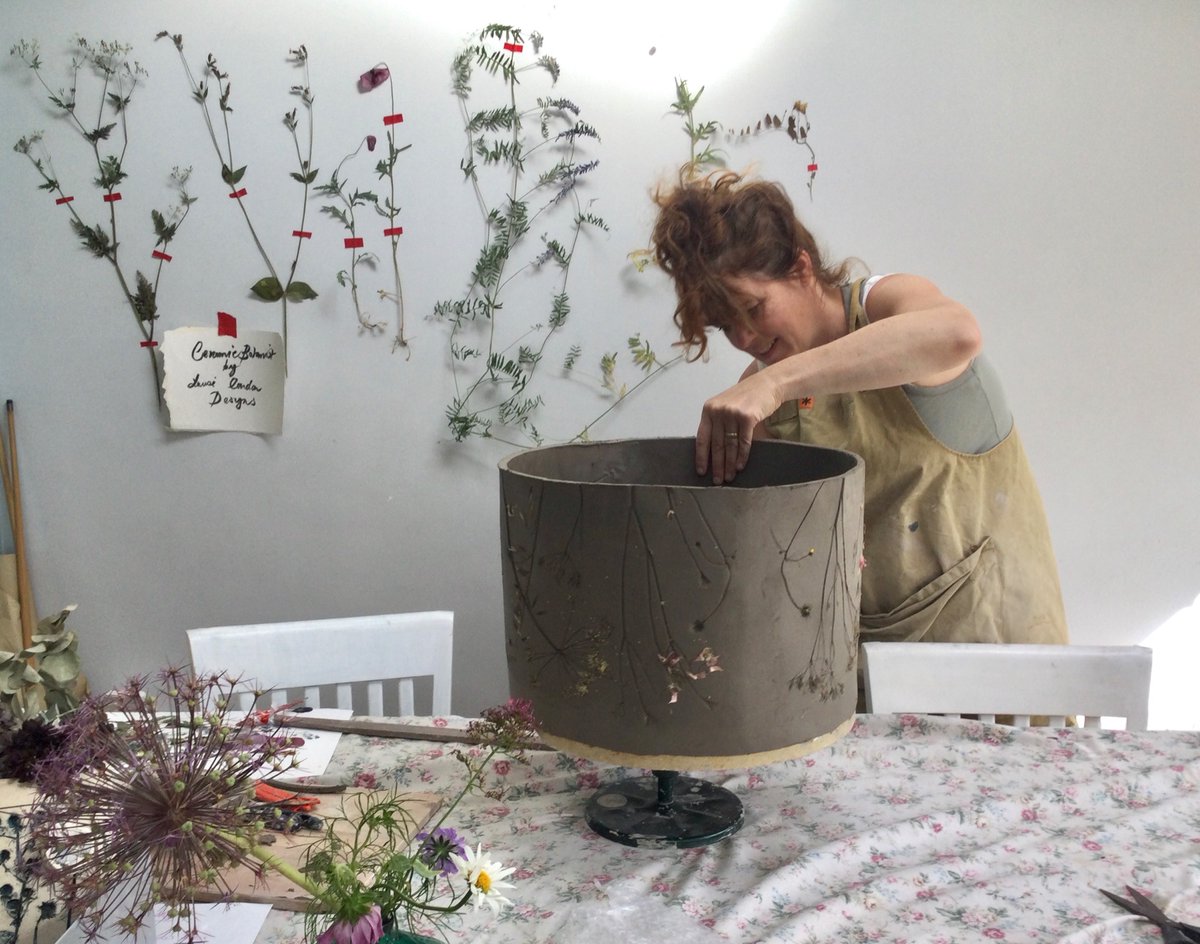 CeramicBotanist's tweet photo. On count down for @RHS Tatton Park flower show. Bee skep and botanical base slowly drying for a stand edition piece for talented floral designer. Hope it survives the kiln! 
#Flowers #flowershow #ceramics #bees #savethebees https://t.co/Li58Xtbvep