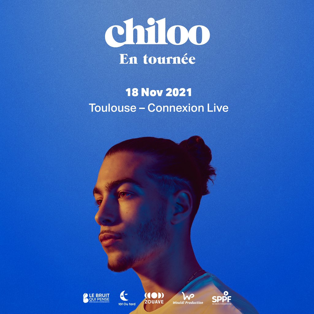 🎶 Retrouvez <a href="/Chiloo___/">Chiloo</a> le 18 novembre 2021 au <a href="/ConnexionLive/">Connexion Live</a> à Toulouse ! 
🎟 Ouverture de la billetterie ! 
👉 spectacles.bleucitron.net/reserver/chilo…

#chiloo #connexionlive #toulouse