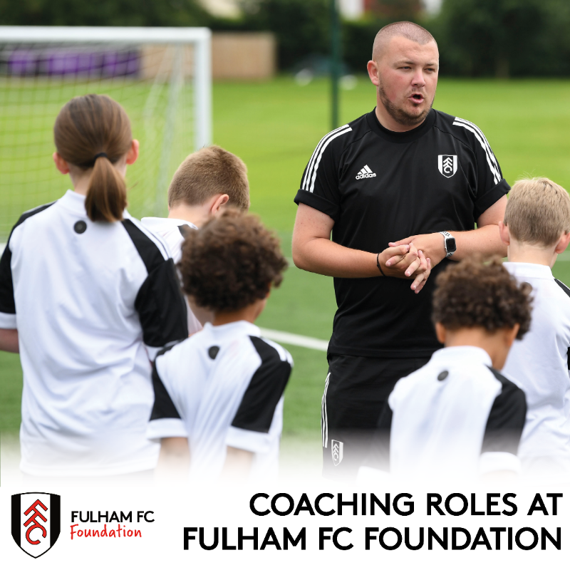 FulhamFCFound's tweet photo. ᴄᴏᴀᴄʜ ᴡɪᴛʜ ꜰᴜʟʜᴀᴍ ꜰᴄ ꜰᴏᴜɴᴅᴀᴛɪᴏɴ 👋⚽

We're growing our coaching workforce across a number of programmes, including Football and Sport Participation, DisAbility Football and Sport and Youth and Community.

#FulhamFamily