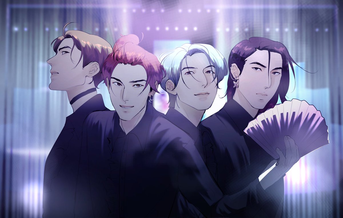 xinbae_'s tweet photo. Made a debut pic for my ocs. Any group name suggestions? #kpop #debut #kpopgroup https://t.co/zsNgHmfGcT