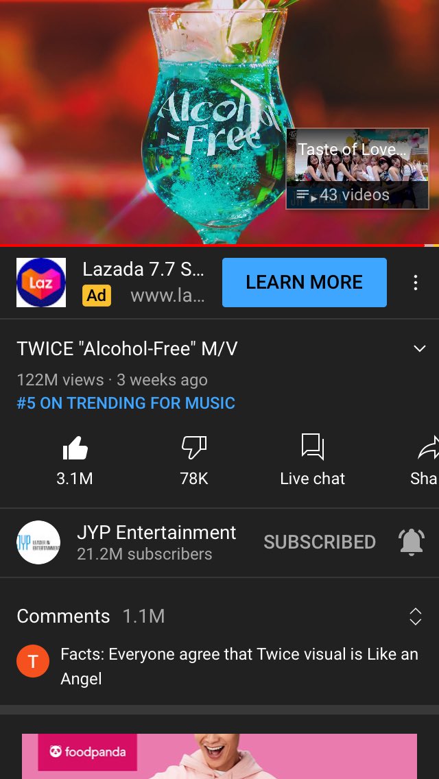 downcastcth's tweet photo. #StreamAlcoholFree #TWICE https://t.co/t2XOnHFwoJ