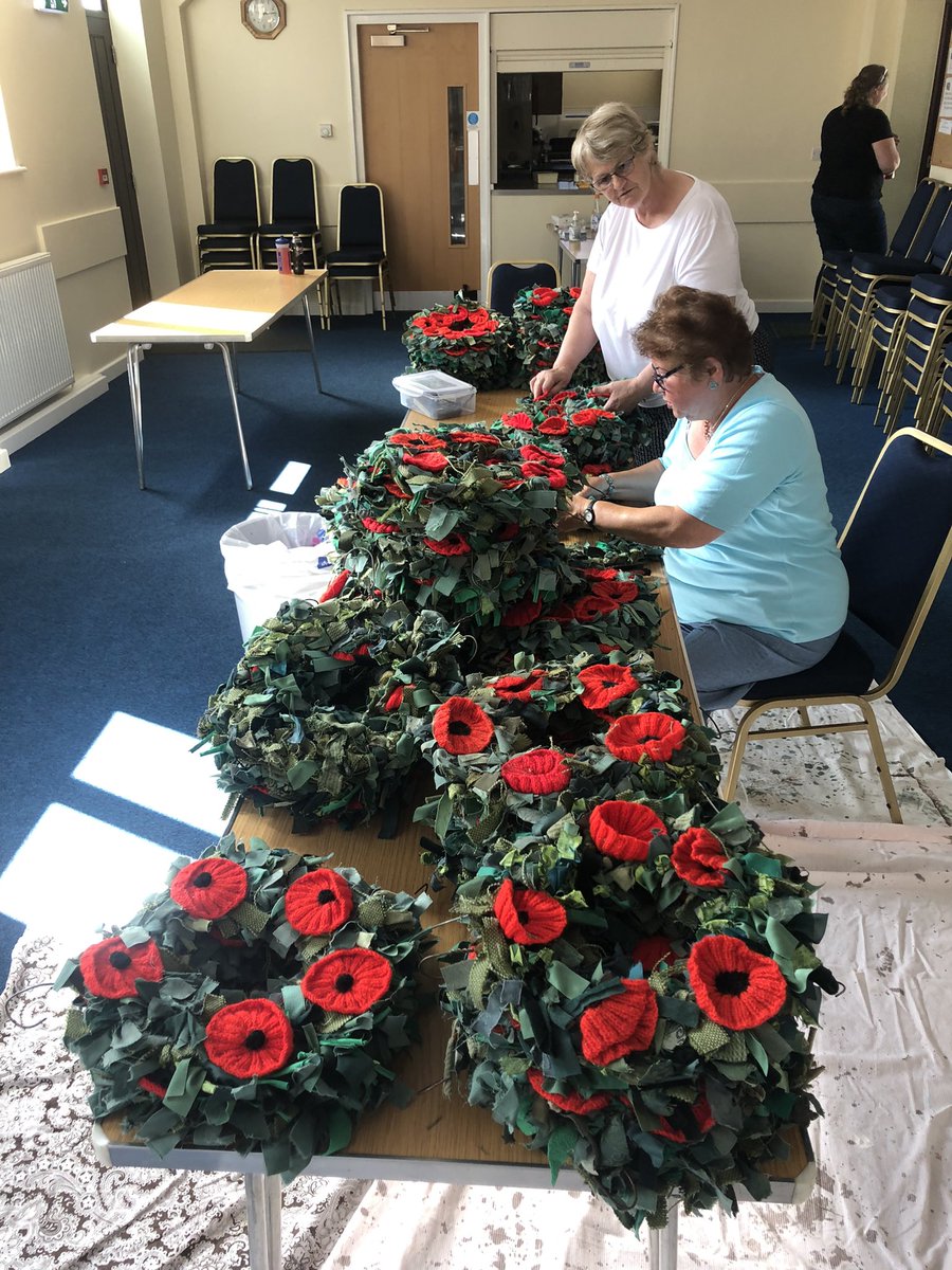 Although it is still only July the work has begun to tidy and repair the many poppy displays so that they look their best for Remembrance. Ripon Community Poppy Project wants to thank all of our helpers.