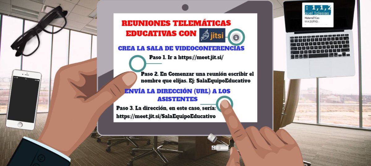 CeDeC_intef's tweet photo. Jitsi, videoconferencias educativas seguras a un clic. https://t.co/YEkOqHMGem #escuelaCOVID #profesqueayudan https://t.co/jMWtIhFkKK