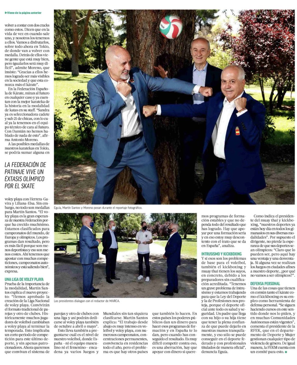 RFEKarate's tweet photo. Fantástico reportaje en @marca que muestra cómo nuestra federación se convierte en pionera en el deporte femenino. 
Una federación en la que se apuesta por el papel de la mujer dentro del karate.
#RoadToTokyo #karateymujer 
@amarqueomor @loterias_es @iberdrola @deportegob https://t.co/nETpcb8B0D