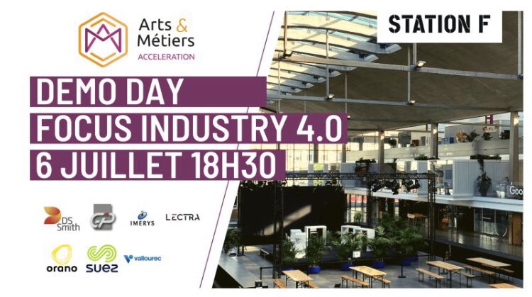 Industriels 🔁 Startups : on a souvent besoin d’un plus #agile que soi !

Je vous conterai pourquoi ce soir lors des #demodays des « Arts &amp; Métiers Accélération » à #StationF … 🦁🐀

👉 Live Youtube : bit.ly/3gQEufG

#industry40 #Suez4Innovation