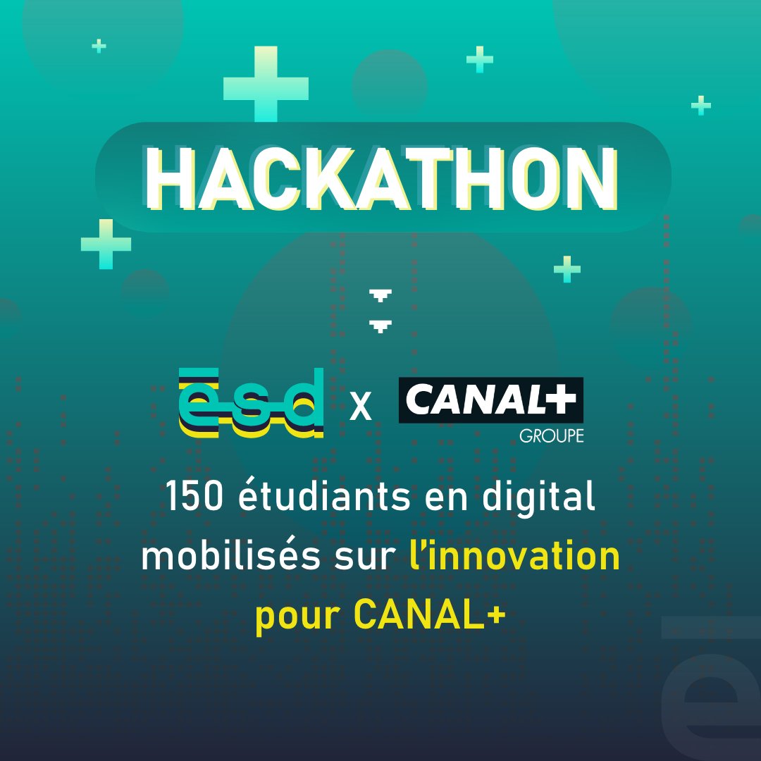 CANALTechTeam's tweet image. Challenge accepted 😎 par les étudiants de l&apos;@esd_fr pour inventer le @myCANAL du futur 🚀 en 5 jours 🔥 !
can.al/wvc
#hackathon #innovation #myCANAL #digital #digitalart