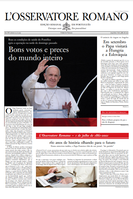 oss_romano's tweet photo. Edição semanal em língua portuguesa #6dejulho:
- Boas as condições do #Pontífice após a operação na tarde de domingo passado.
- No Angelus Francisco anunciou que em setembro visitará a #Hungria e a #Eslováquia.
https://t.co/NYnPmRNPL5 https://t.co/fG1B2lLEkk