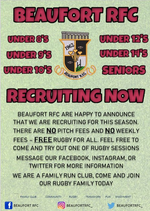 Get in contact now 👇🏼👏🏼🤩🏉❤️💚🖤