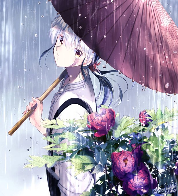 雨の絵のtwitterイラスト検索結果